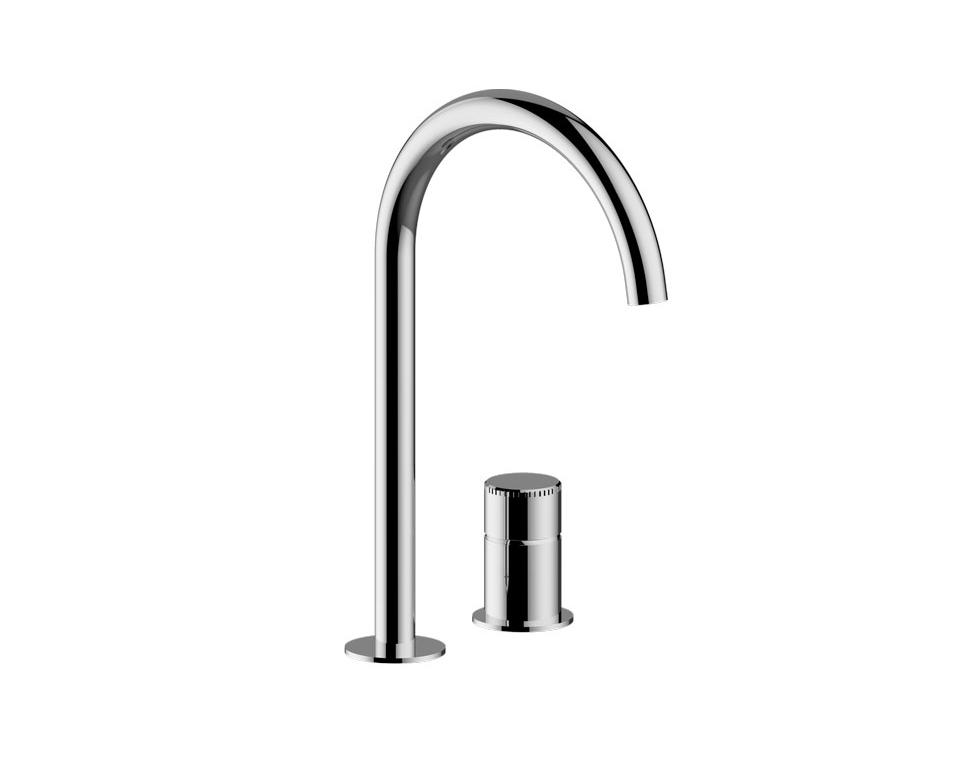 Miscelatore lavabo alto 2 fori