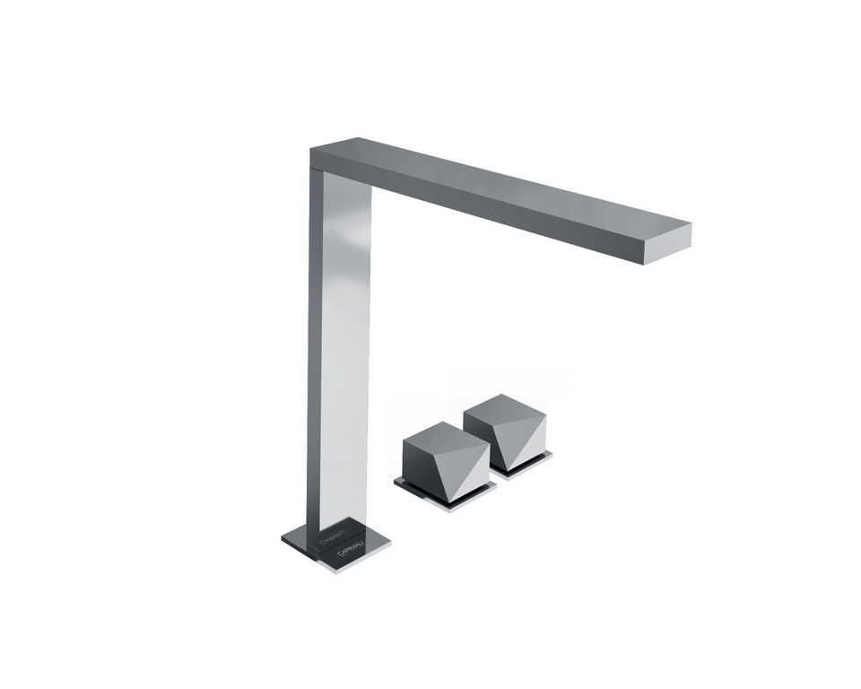 Miscelatore lavabo alto 3 fori