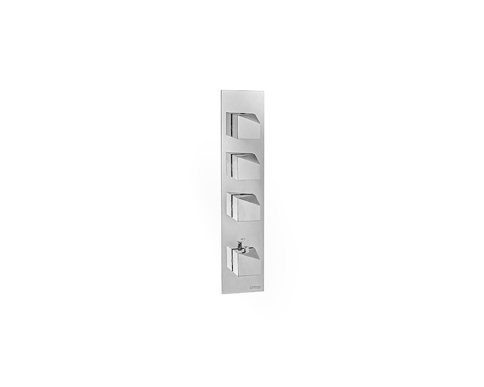 Miscelatore doccia a 3 vie incasso aperture contemporanee