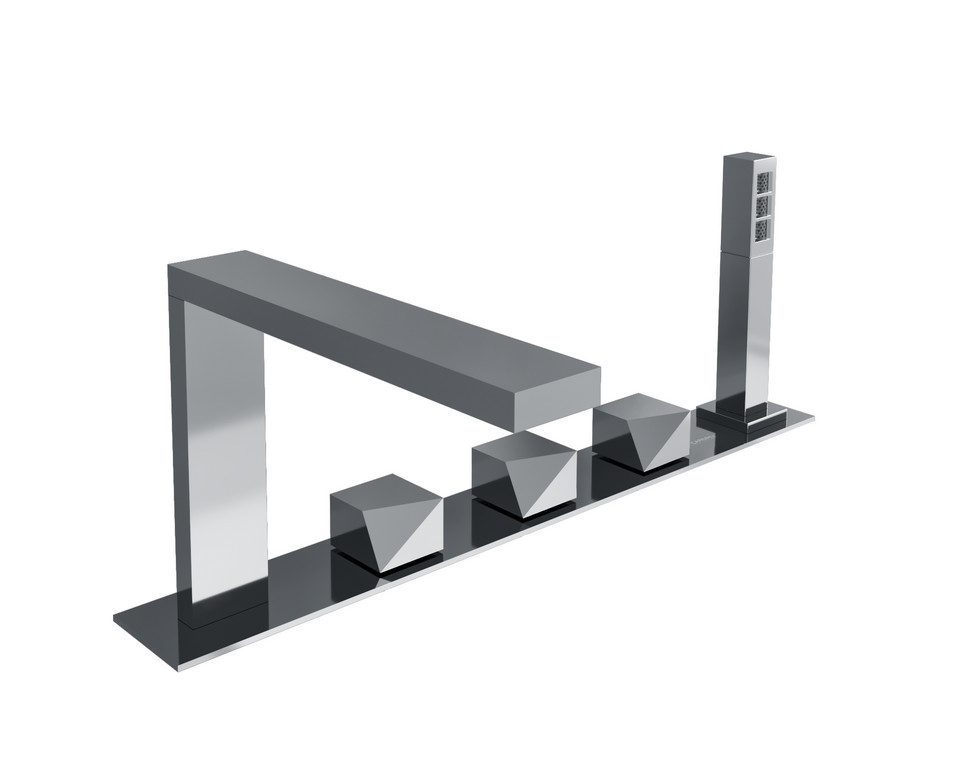 Miscelatore bordo vasca 5 fori