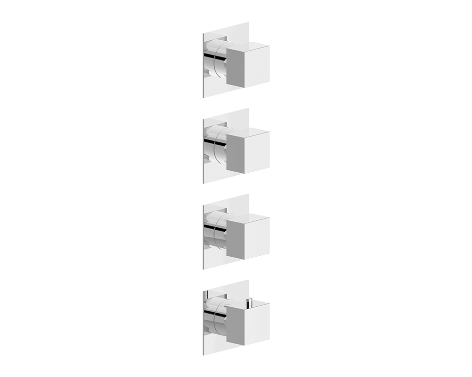 Miscelatore doccia a 3 vie incasso aperture contemporanee