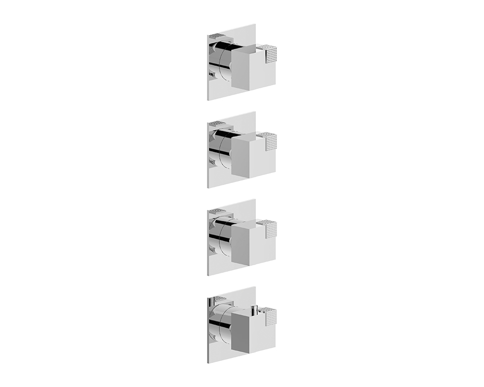 Miscelatore doccia a 3 vie incasso aperture contemporanee