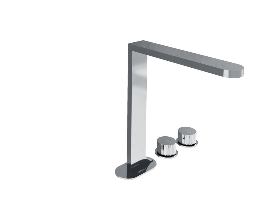 Miscelatore lavabo alto 3 fori