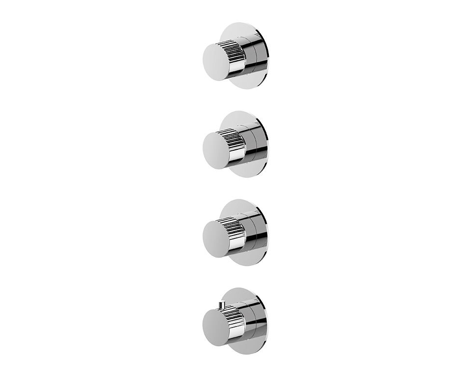 Miscelatore doccia a 3 vie incasso aperture contemporanee