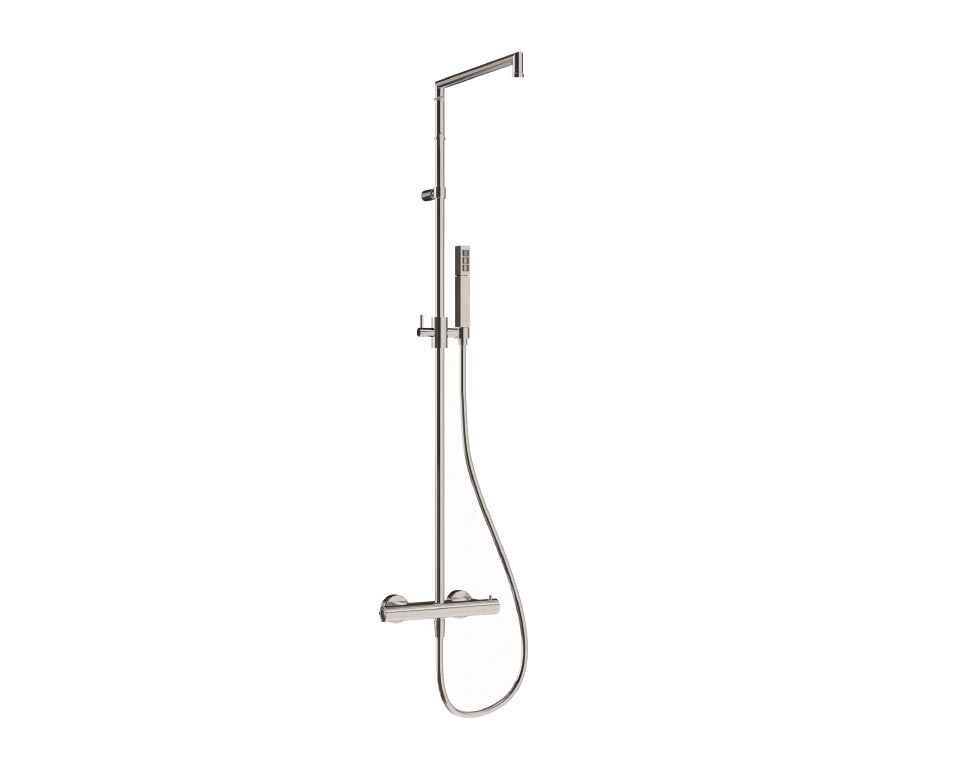 Colonna doccia fissa termostatica Square ABS