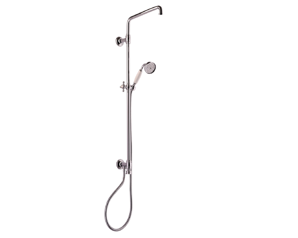 Colonna doccia singola con presa acqua alta 800 mm