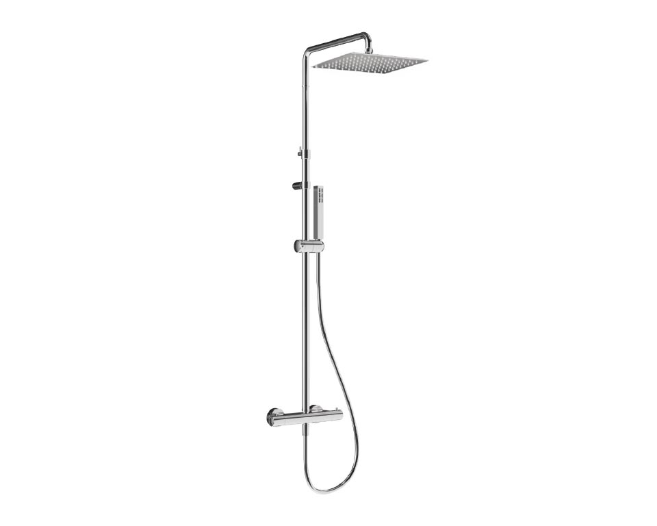 Colonna doccia telescopica meccanica NewContract Square 250x250  
