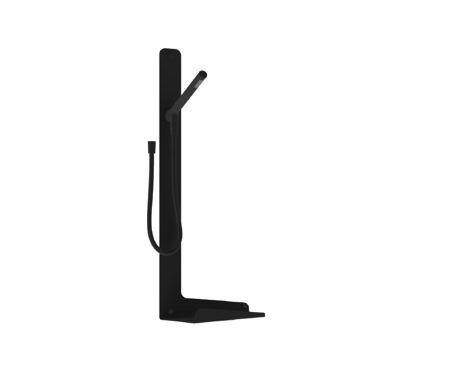 Saliscendi Kalamita Black Flight con doccia Stick