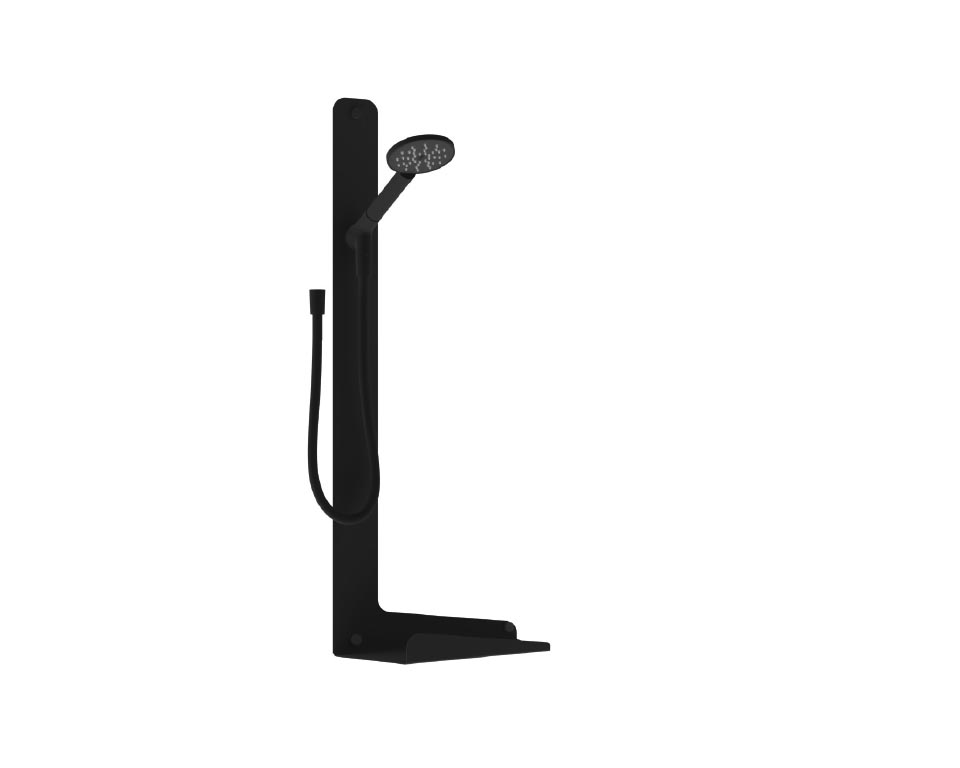 Saliscendi Kalamita Black Flight con doccia Stilo