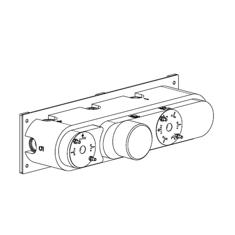 Gruppo incasso doccia 6 vie
